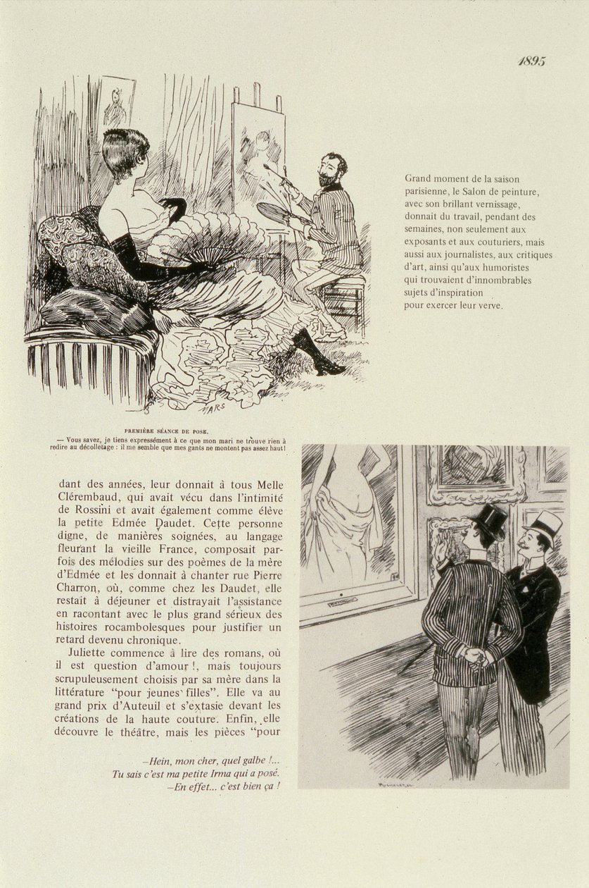 Eerste zitting voor een portret, 1895 | Kunstafdruk