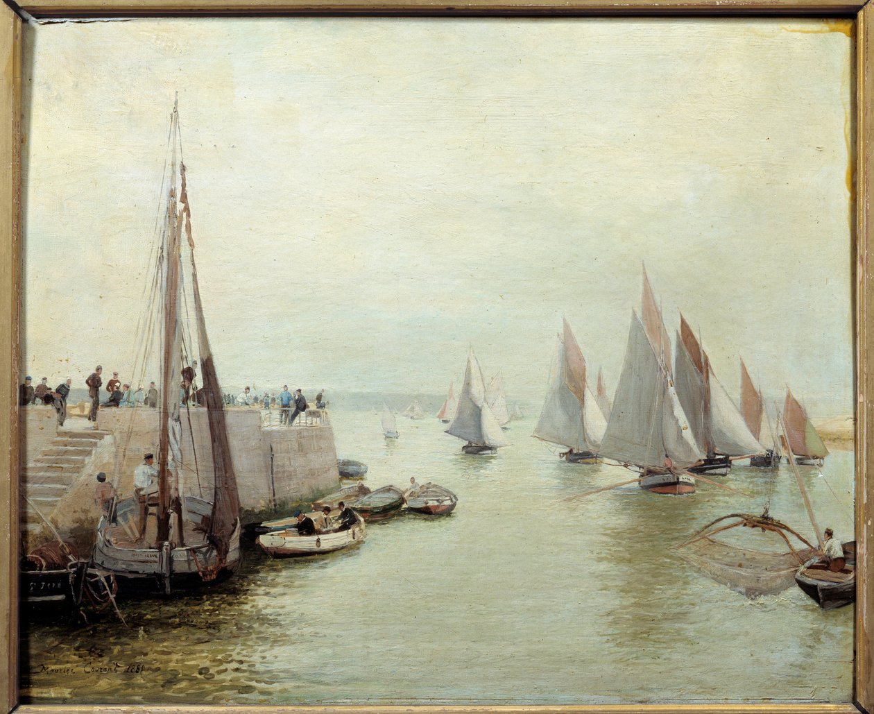 De terugkeer van de visvangst in 1880 door Maurice Courant