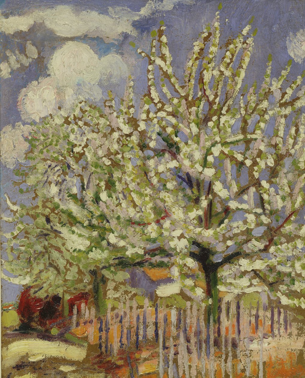 Bloeiende bomen, 1908 door Maurice Denis
