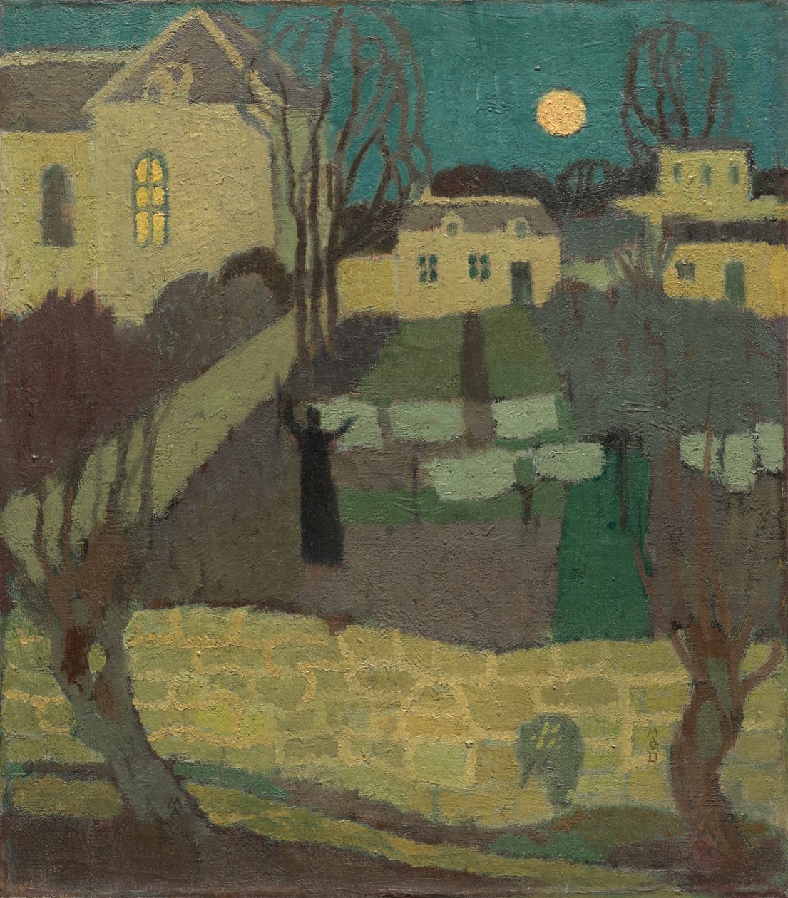 De was drogen, of maanopkomst bij de priorij door Maurice Denis