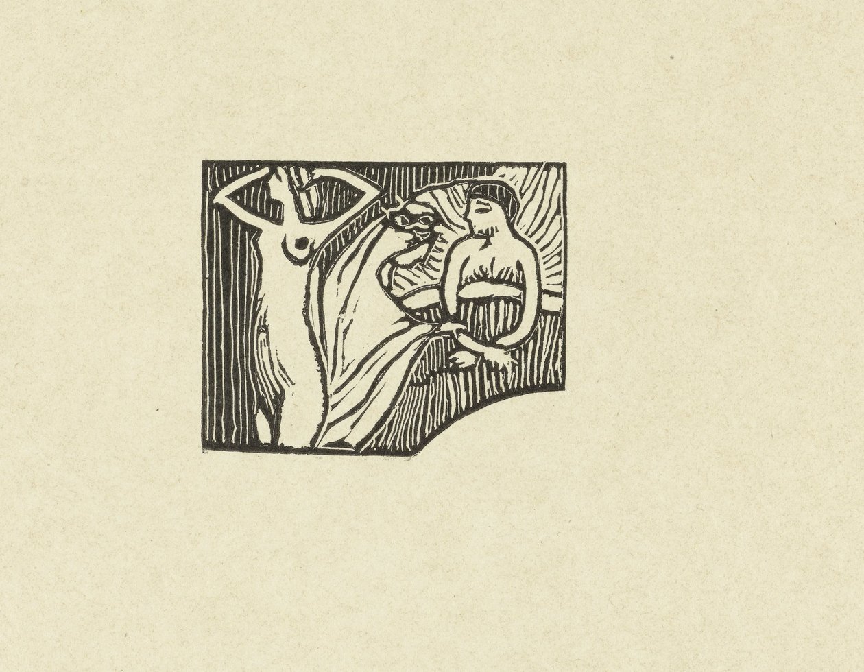 Illustratie bij gedicht uit dichtbundel Sagesse van Paul Verlaine door Maurice Denis