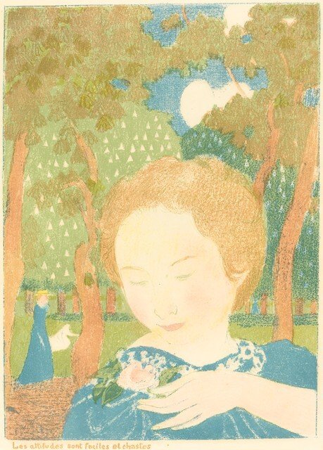 De houdingen zijn gemakkelijk en kuis door Maurice Denis