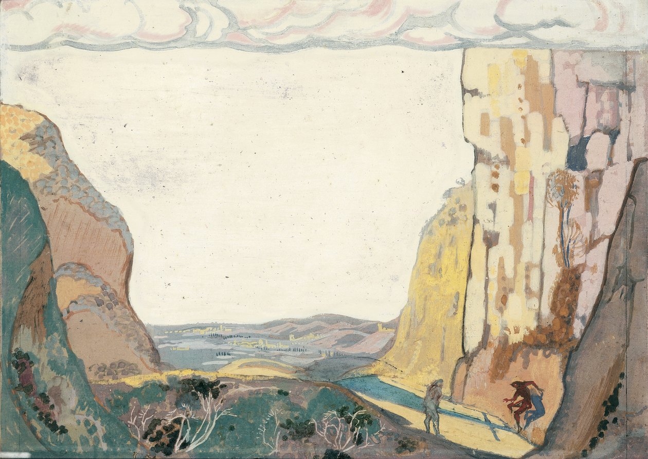 De straat van verleiding door Maurice Denis