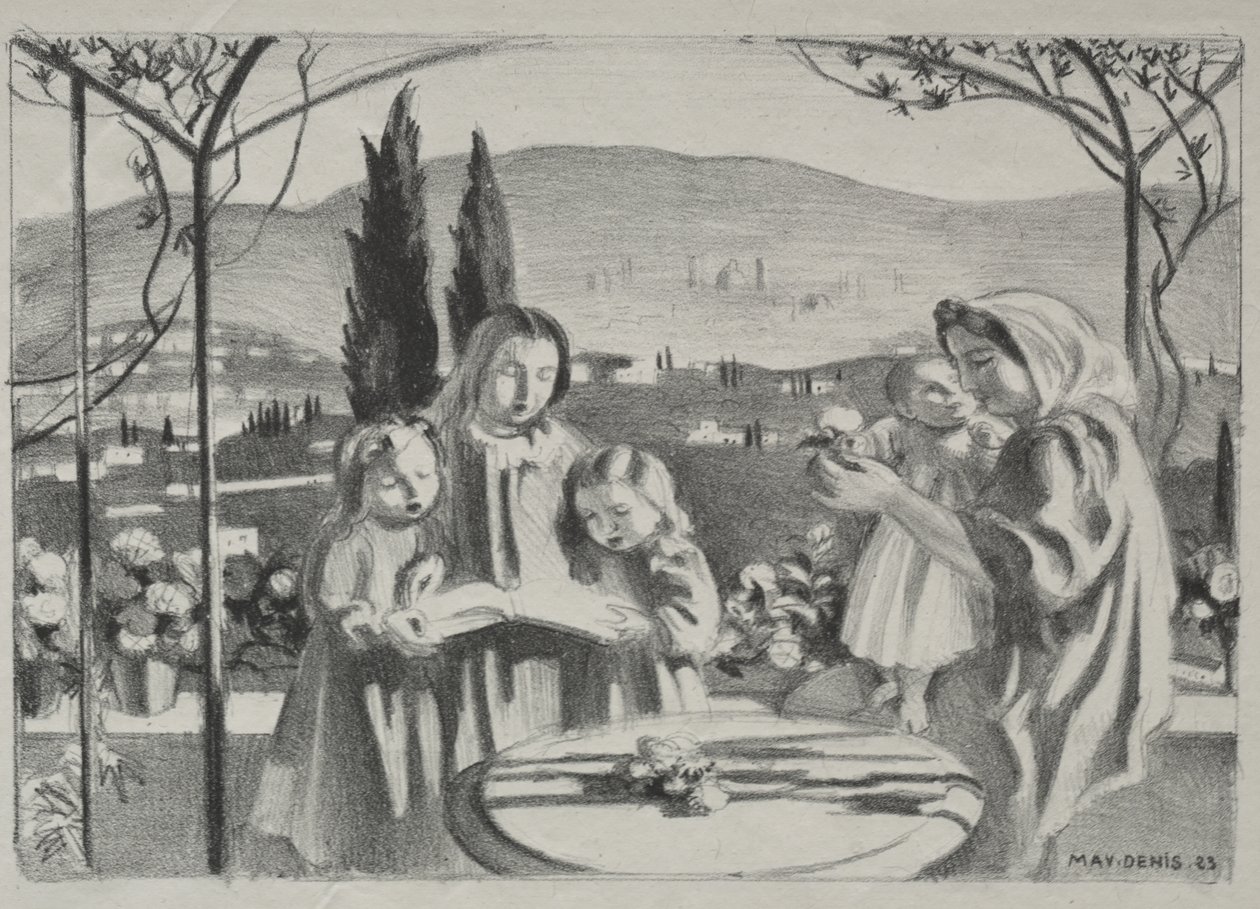 Het terras door Maurice Denis