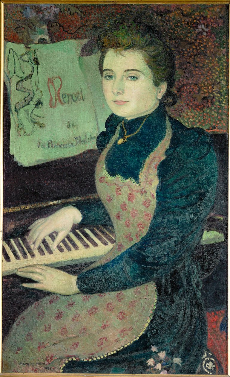 Het menuet van prinses Maleine (olieverfschilderij) door Maurice Denis