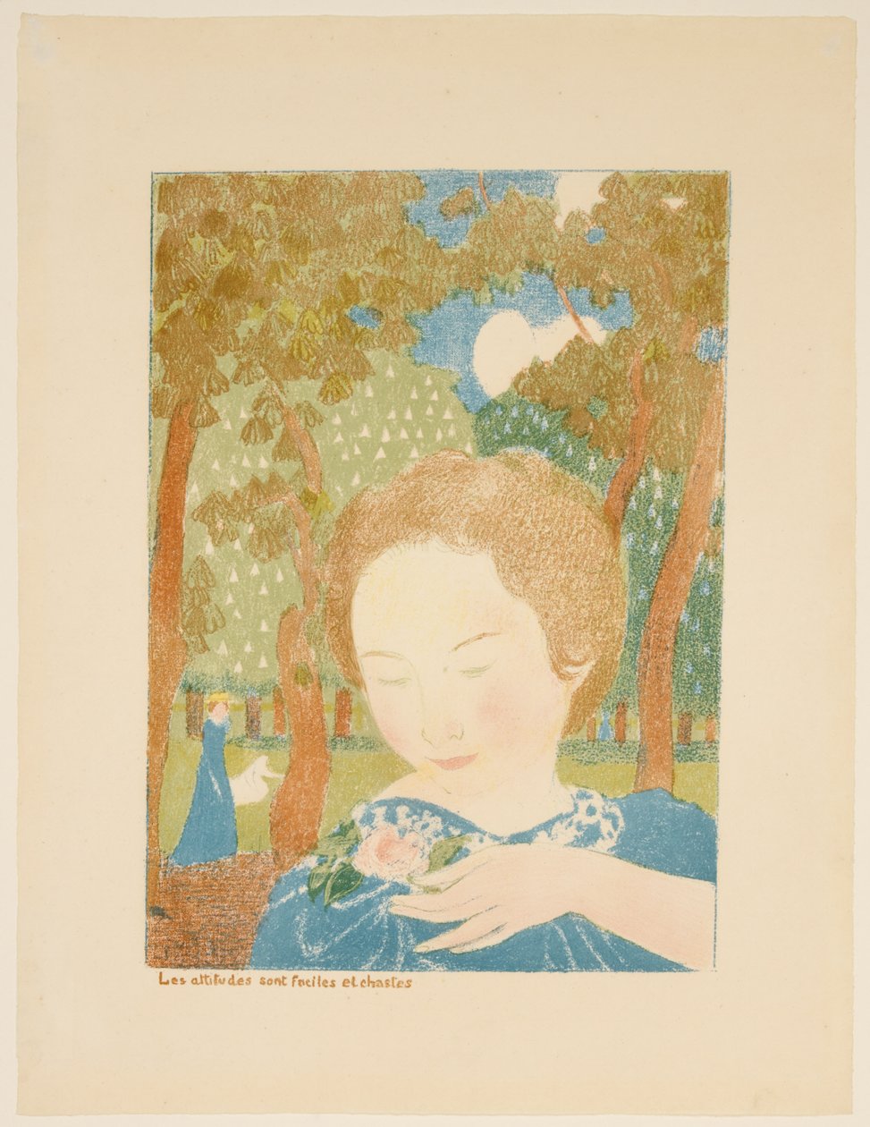 Dies sind einfache und keusche Haltungen door Maurice Denis