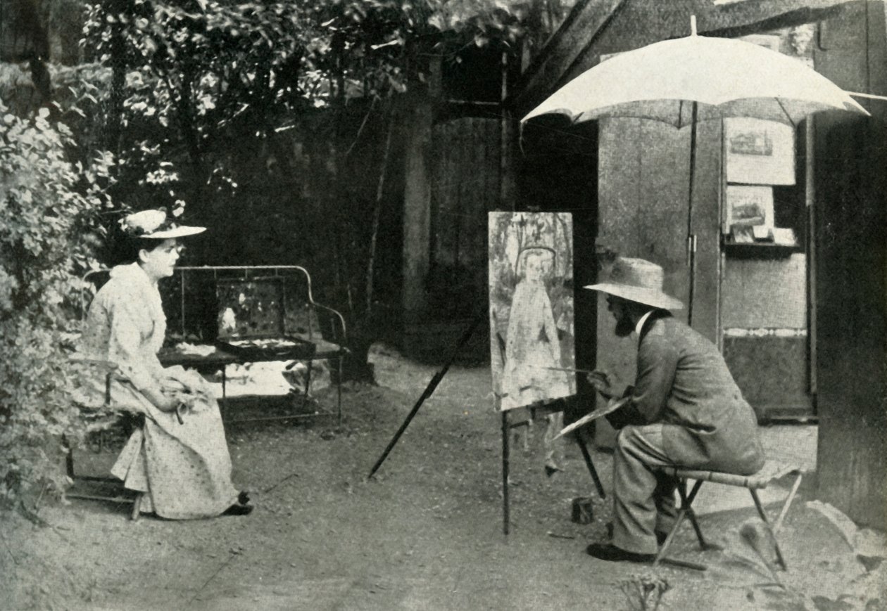 Toulouse-Lautrec schildert Berthe la Sourde, 1890, 1947 door Maurice Joyant