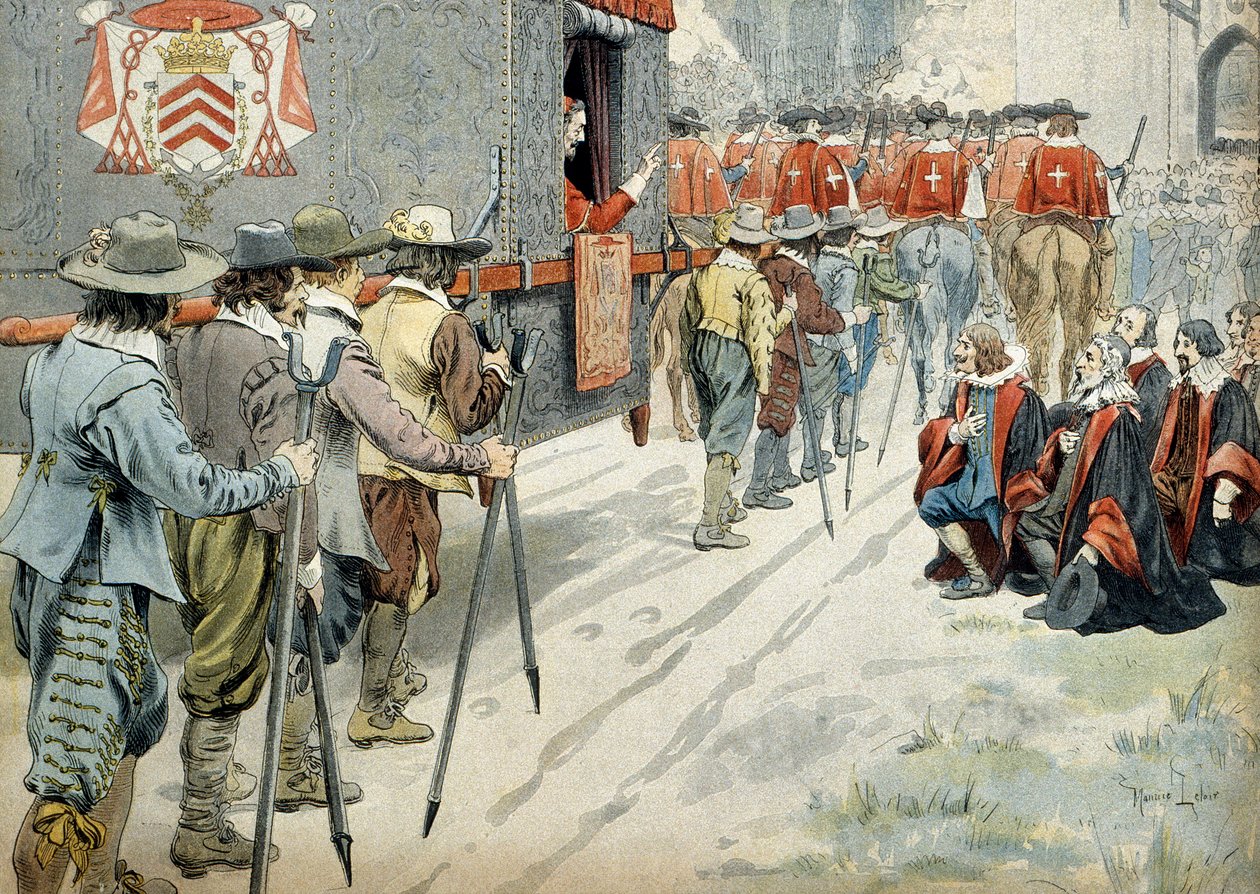 Geschiedenis van Frankrijk: In 1642, Kardinaal Richelieu door Maurice Leloir