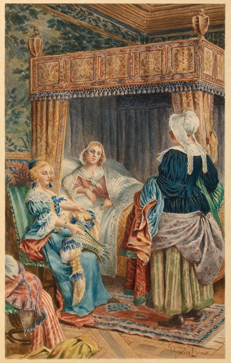 Madeleine Bejart erg ziek (afbeelding) door Maurice Leloir