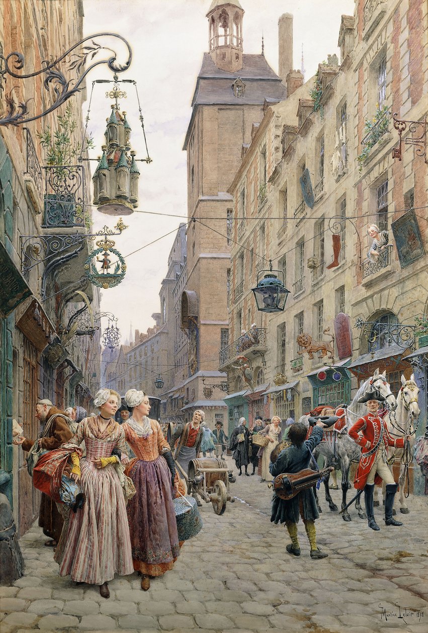 De Drukke Straat door Maurice Leloir