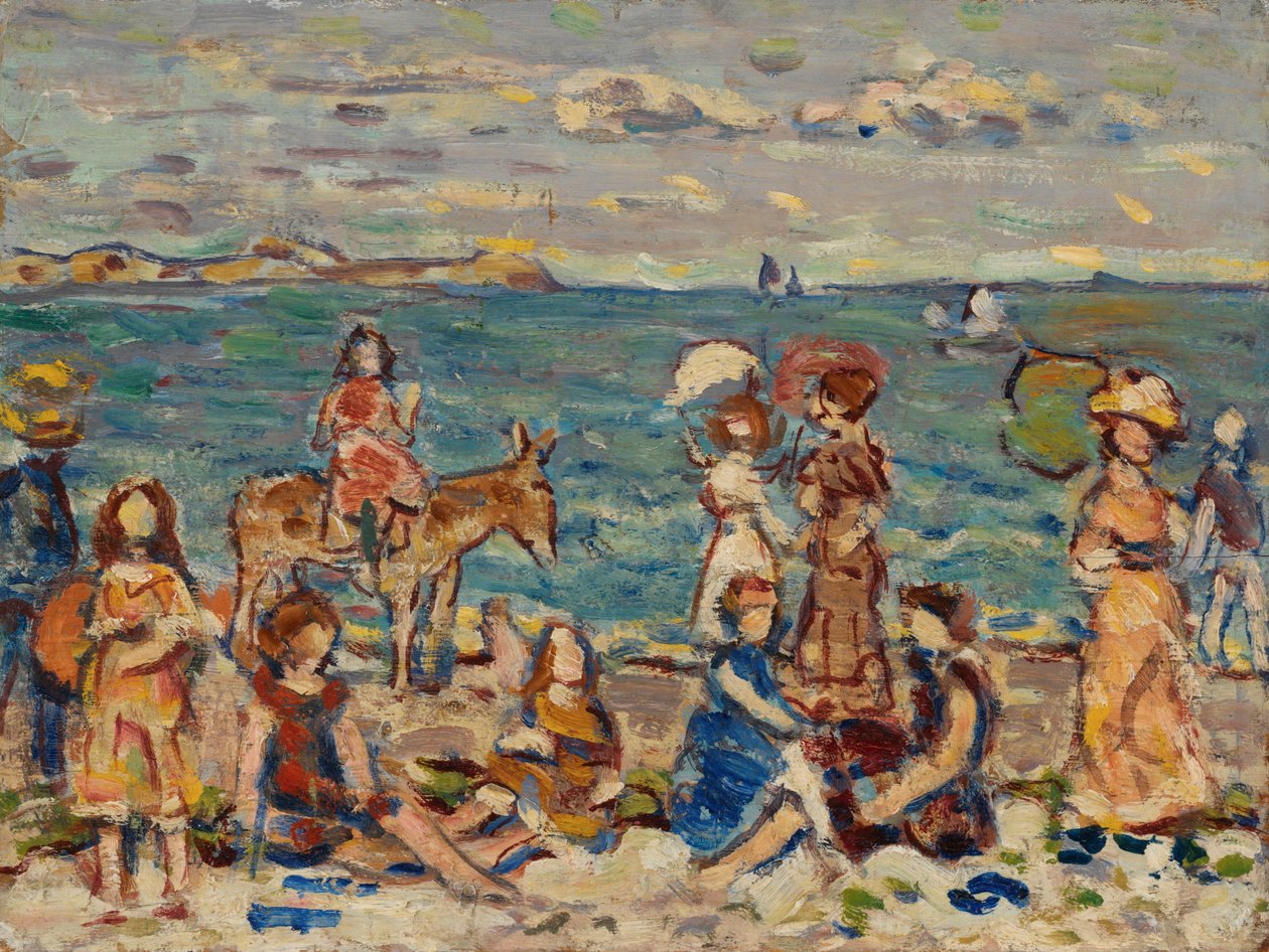 Op het strand door Maurice Prendergast