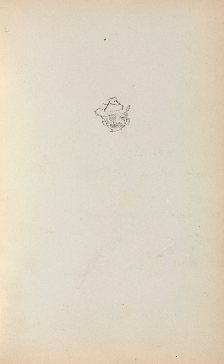 Italiaans schetsboek: Hoofd van een man (pagina 223) door Maurice Prendergast