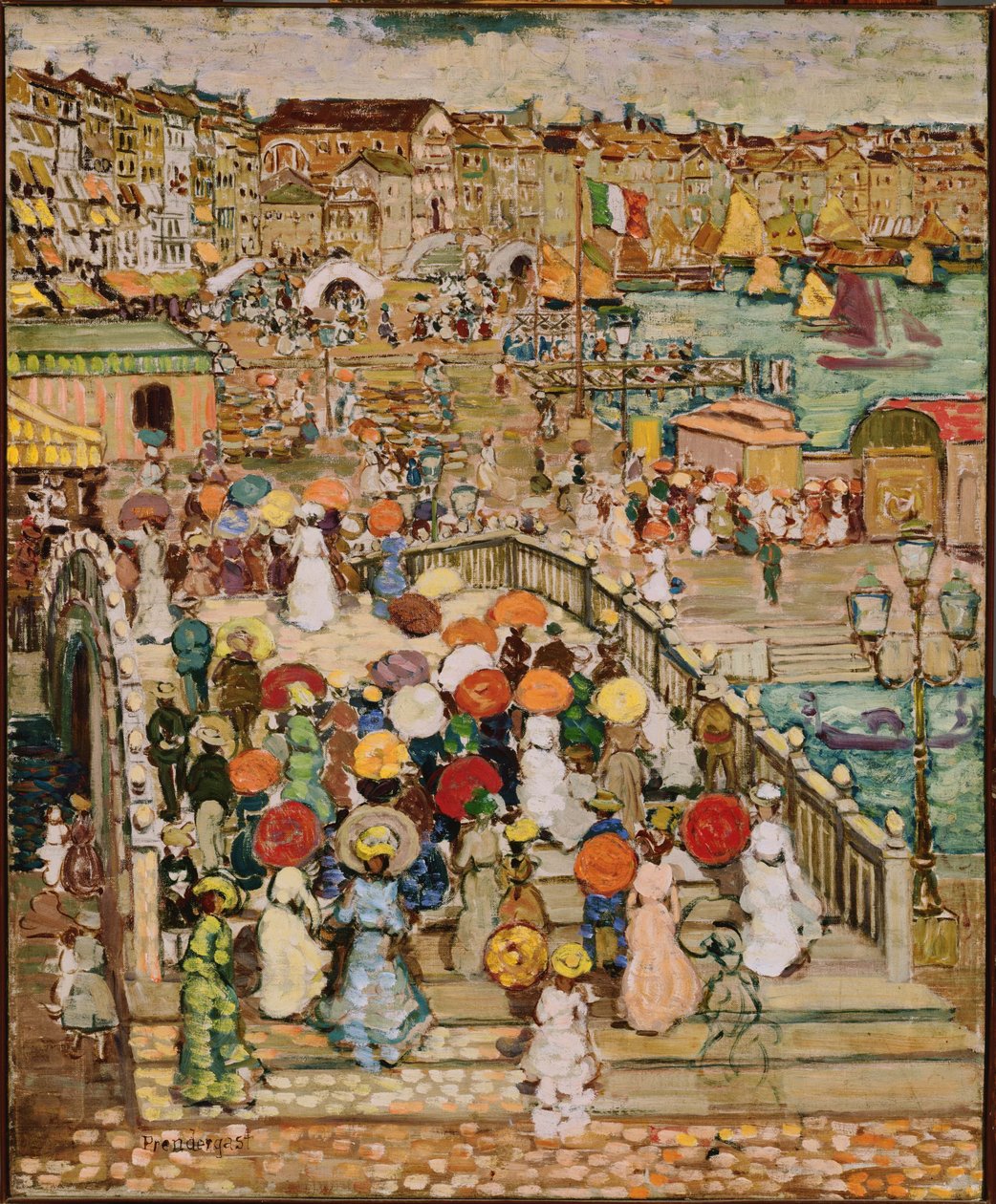 Ponte della Paglia door Maurice Prendergast