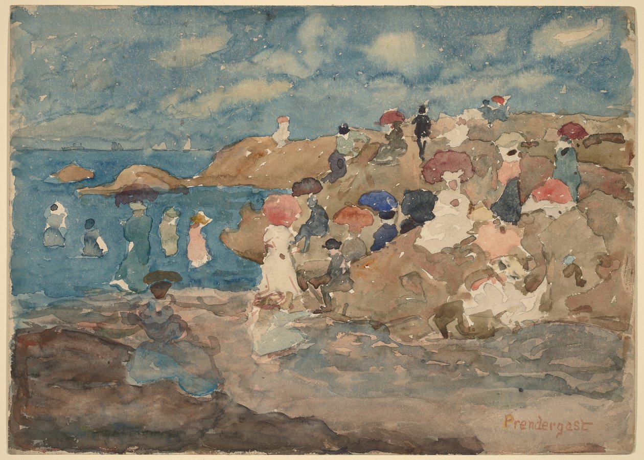 Revere Beach door Maurice Prendergast