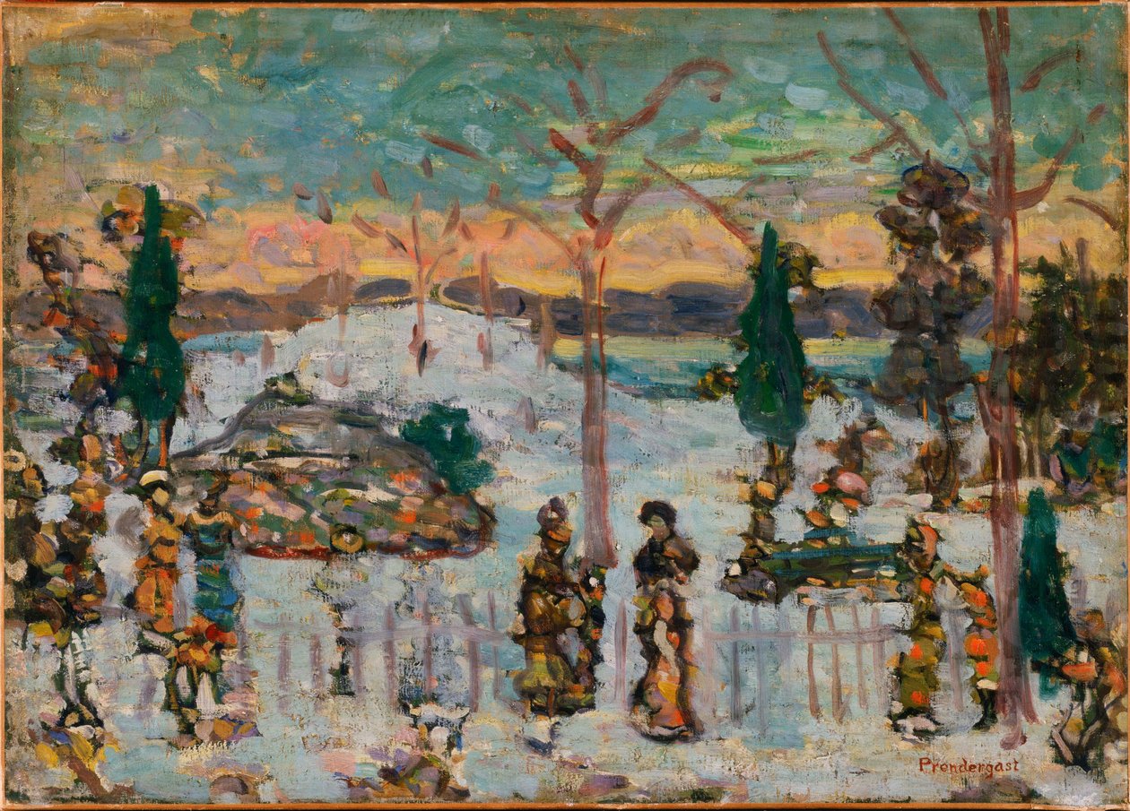 Sneeuw in april door Maurice Prendergast