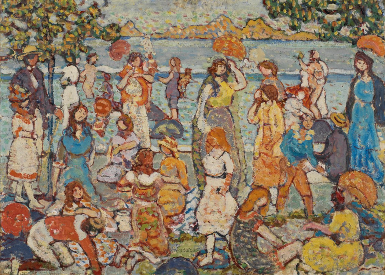 Het Strand door Maurice Prendergast