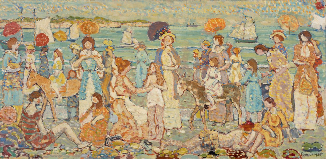 Het Strand "No. 3" door Maurice Prendergast