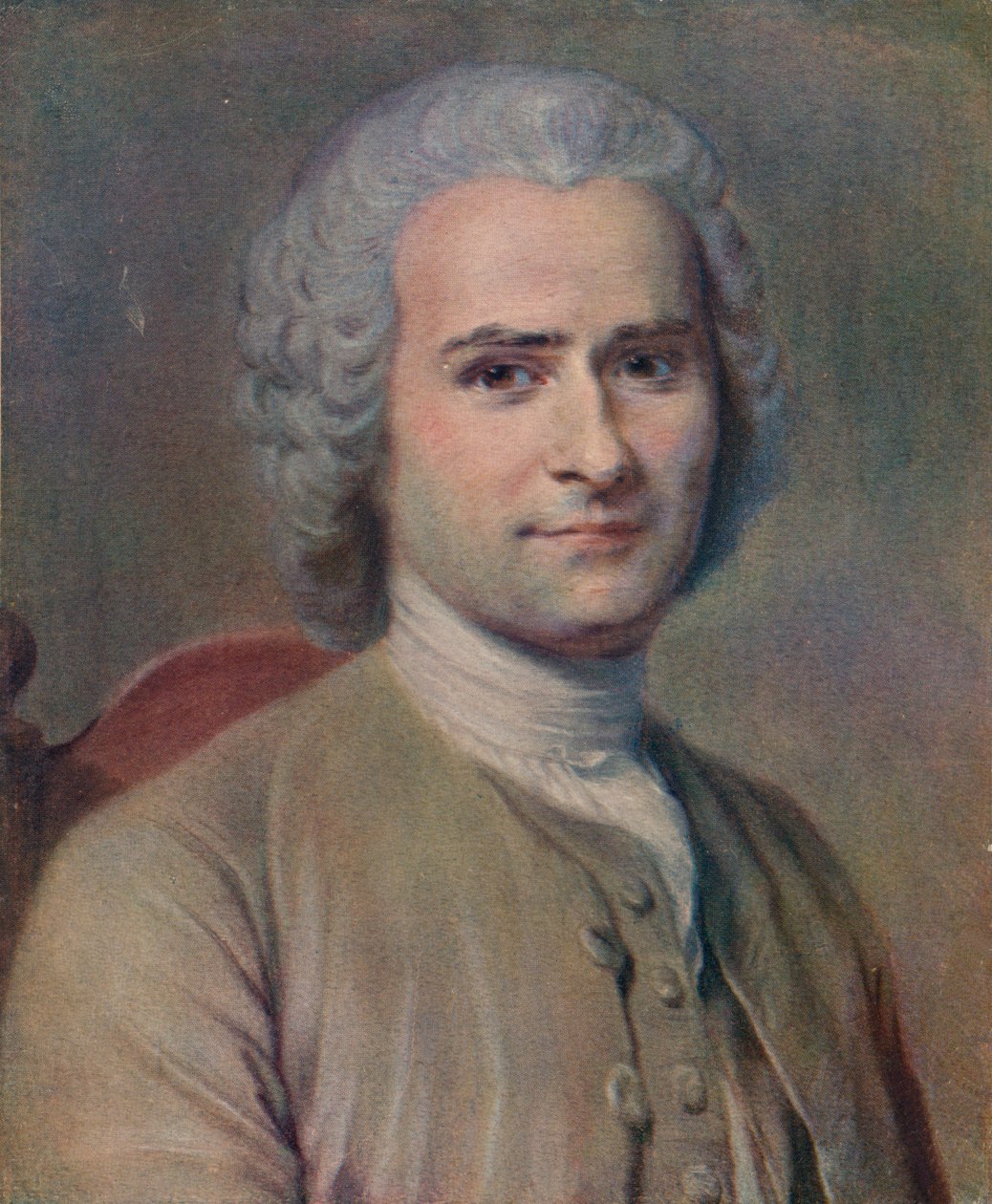 Jean Jacques Rousseau, 1753 door Maurice Quentin de La Tour