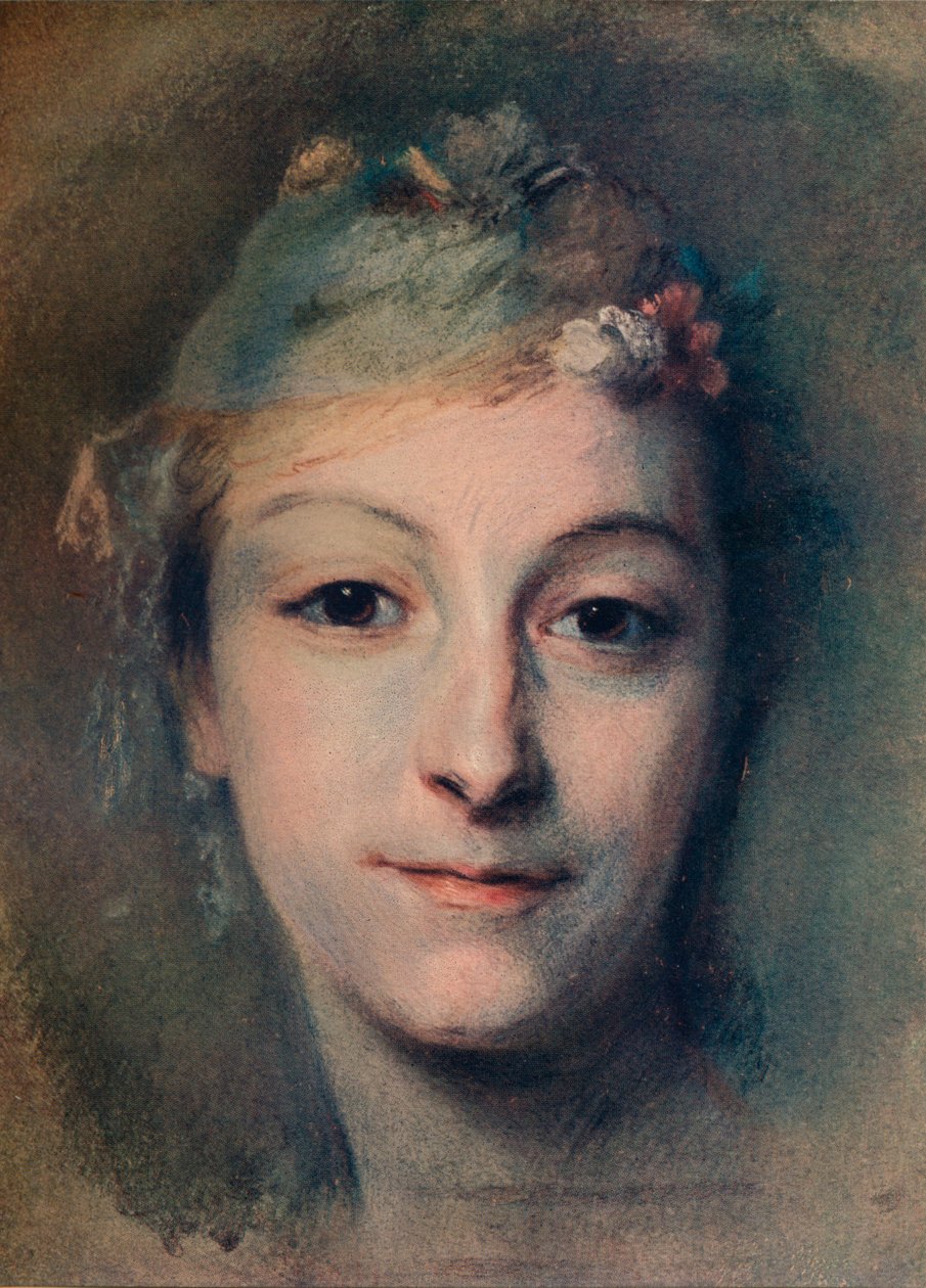 Mademoiselle Fel, c1756 door Maurice Quentin de La Tour