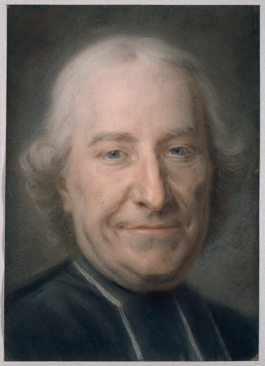 Portret van Claude Charles Deschamps door Maurice Quentin de Latour