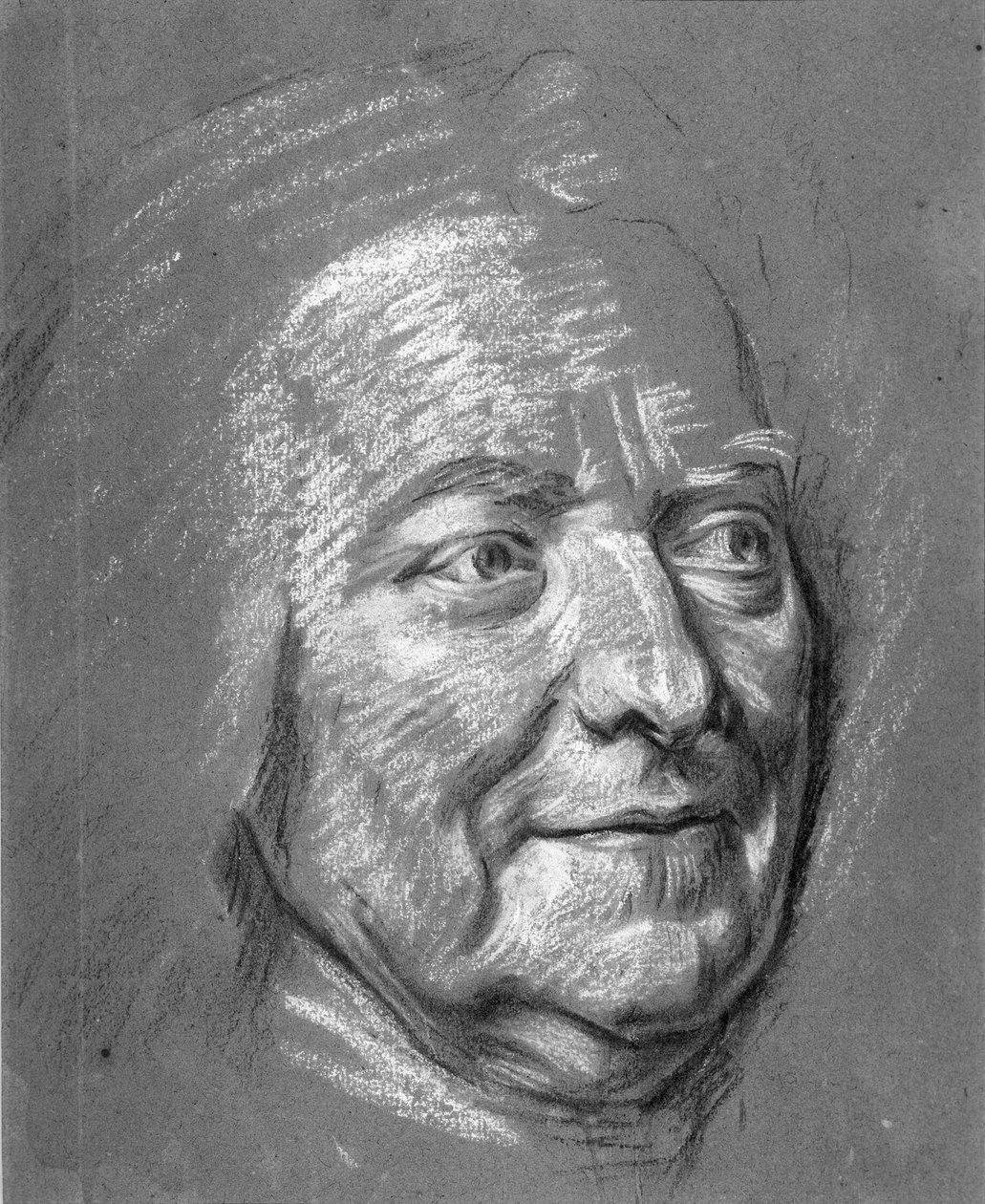 Portret van M. Louis Silvestre door Maurice Quentin de Latour