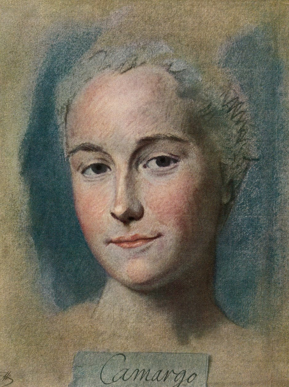 Marie Anne de Cupis de Camargo, van La Tour, uitgegeven 1920 door Maurice Quentin de la (after) Tour