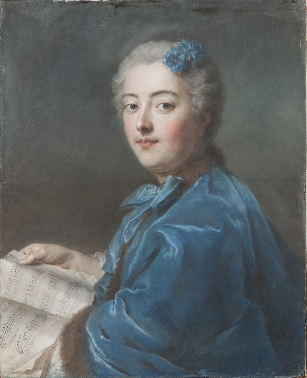 Marie Sophie de Courcillon, Hertogin van Picquigny, Prinses van Rohan door Maurice Quentin de La Tour
