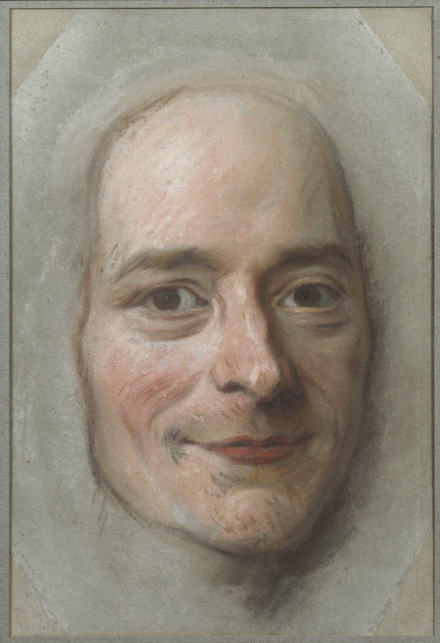 Portret van François Marie Arouet de Voltaire (1694-1778) door Maurice Quentin de La Tour