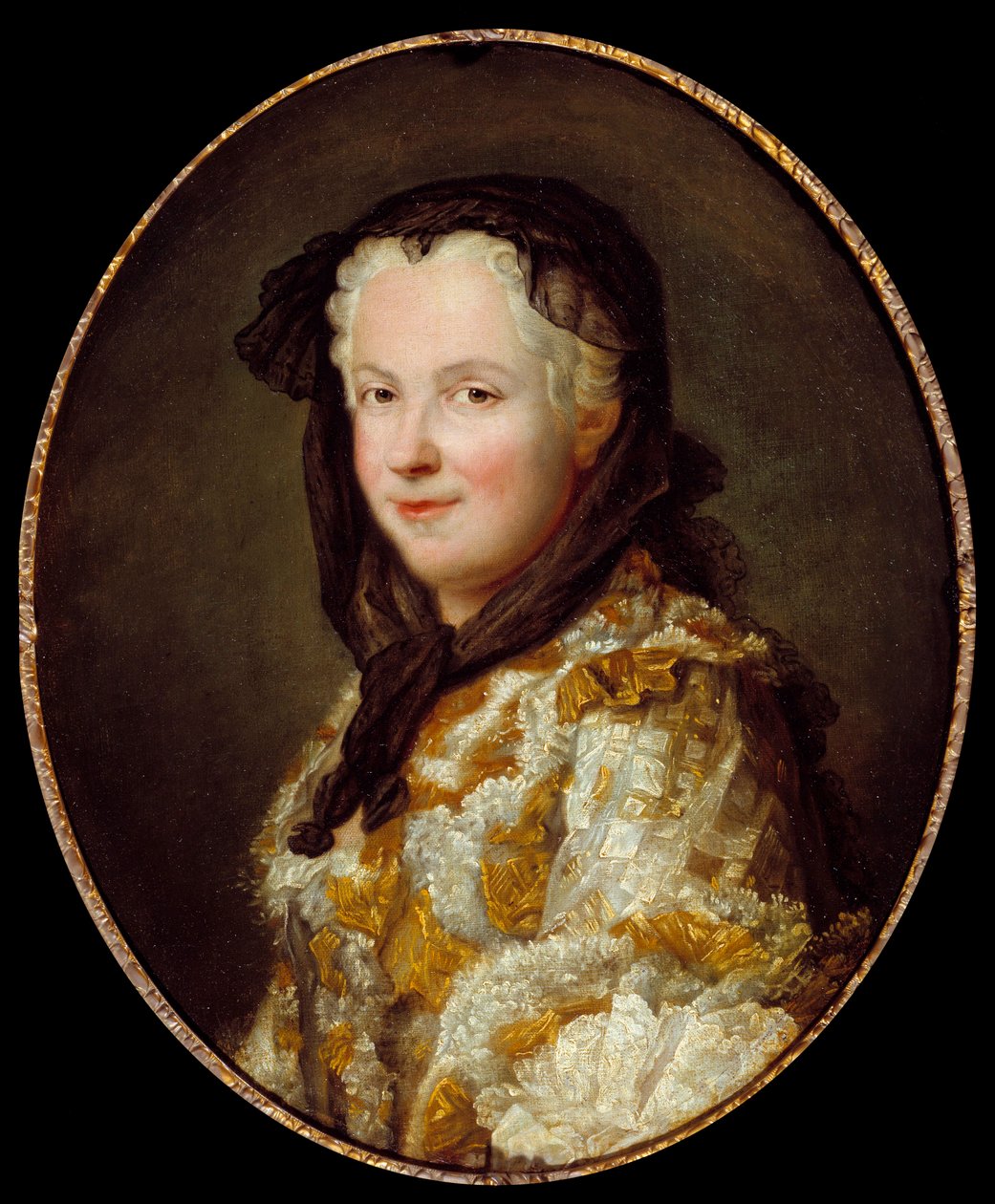 Portret van Marie Lesczinska (Lesczynska) (1703-1768) koningin van Frankrijk door Maurice Quentin de La Tour