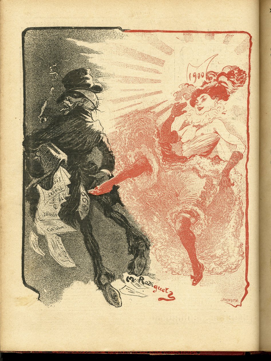 Illustratie van Maurice Radiguet in Le Rire door Maurice Radiguet
