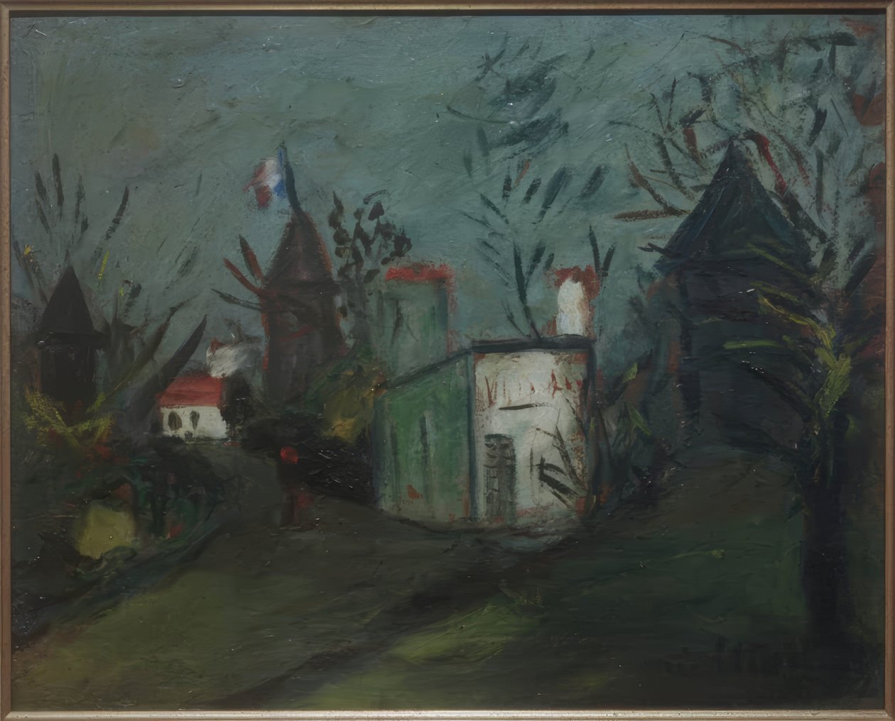 Uitzicht op Montmartre door Maurice Utrillo