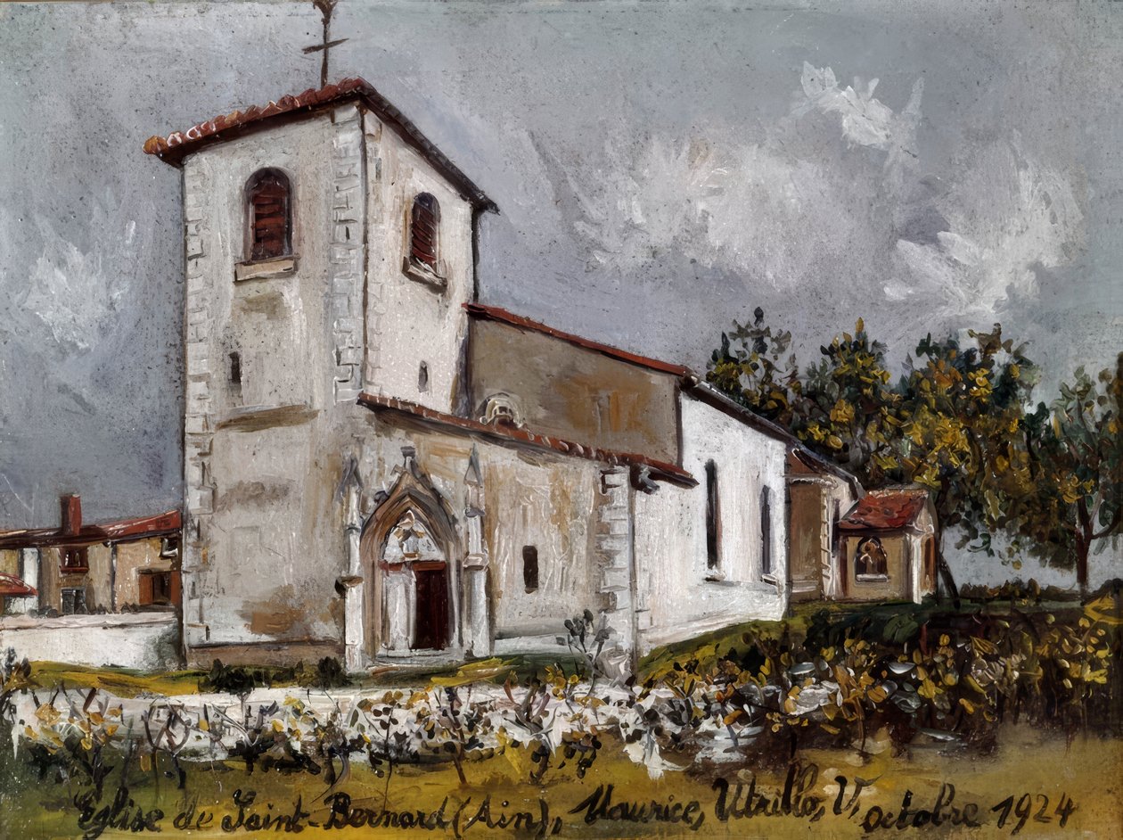Kerk van Saint-Bernard door Maurice Utrillo