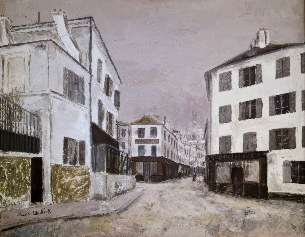 De Norvinsstraat door Maurice Utrillo