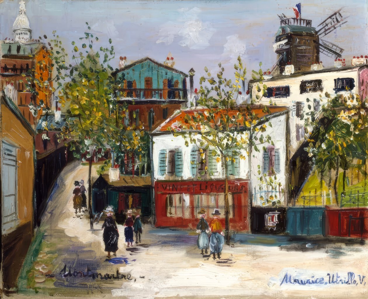 De Maquis in Montmartre door Maurice Utrillo
