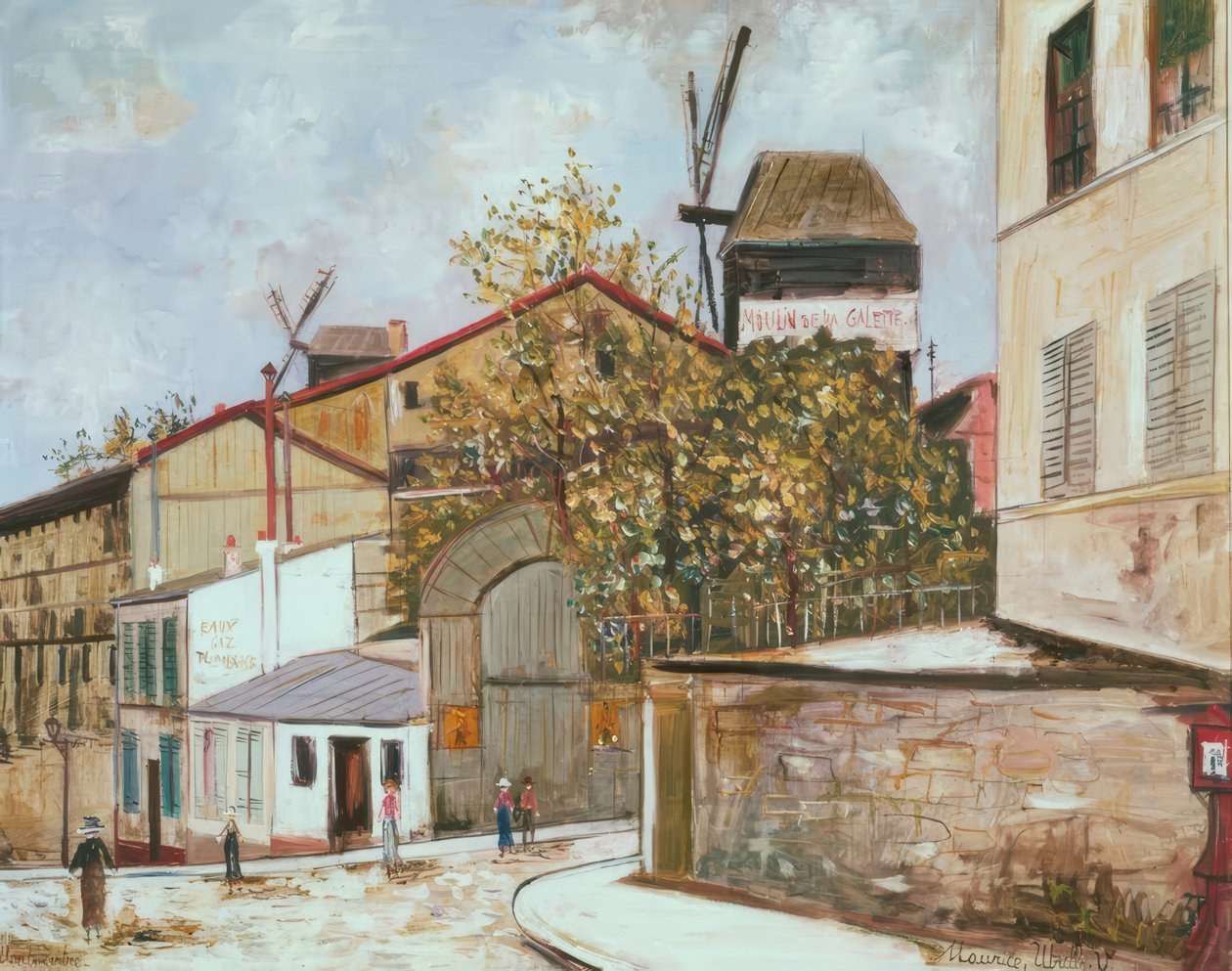 De Moulin de la Galette door Maurice Utrillo