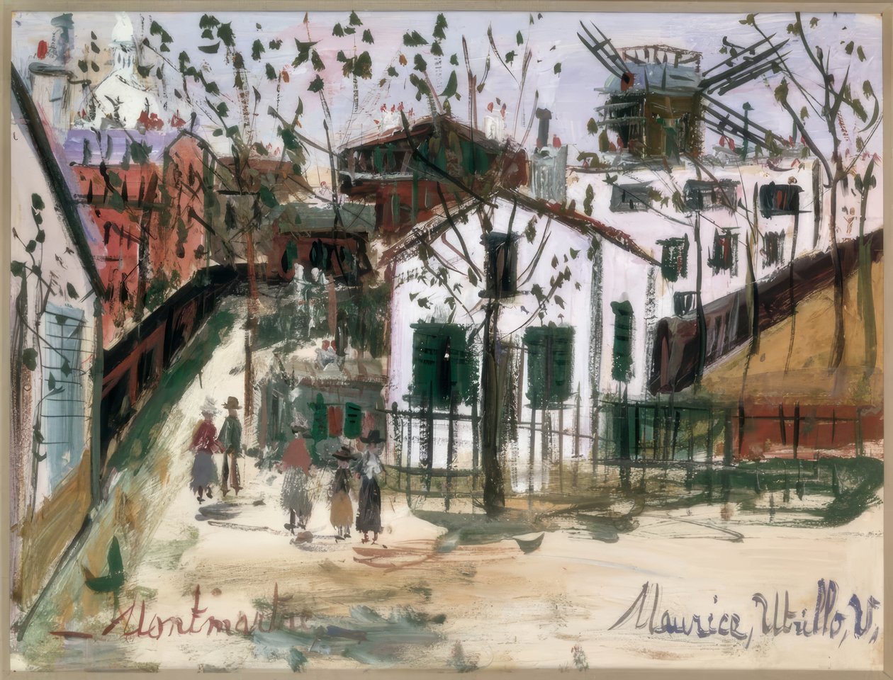 Montmartre door Maurice Utrillo