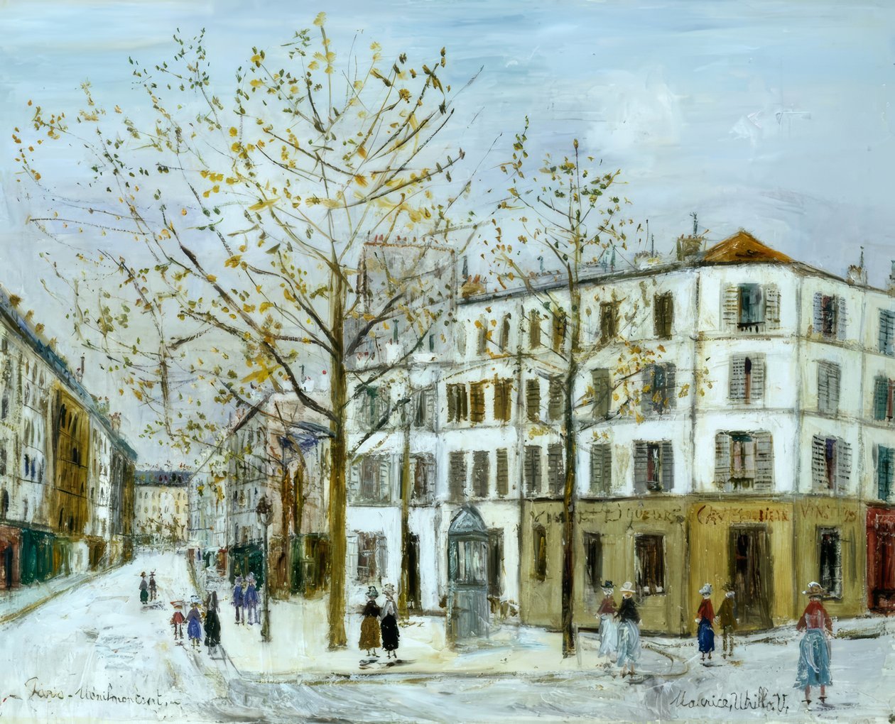 Rue Ménilmontant door Maurice Utrillo