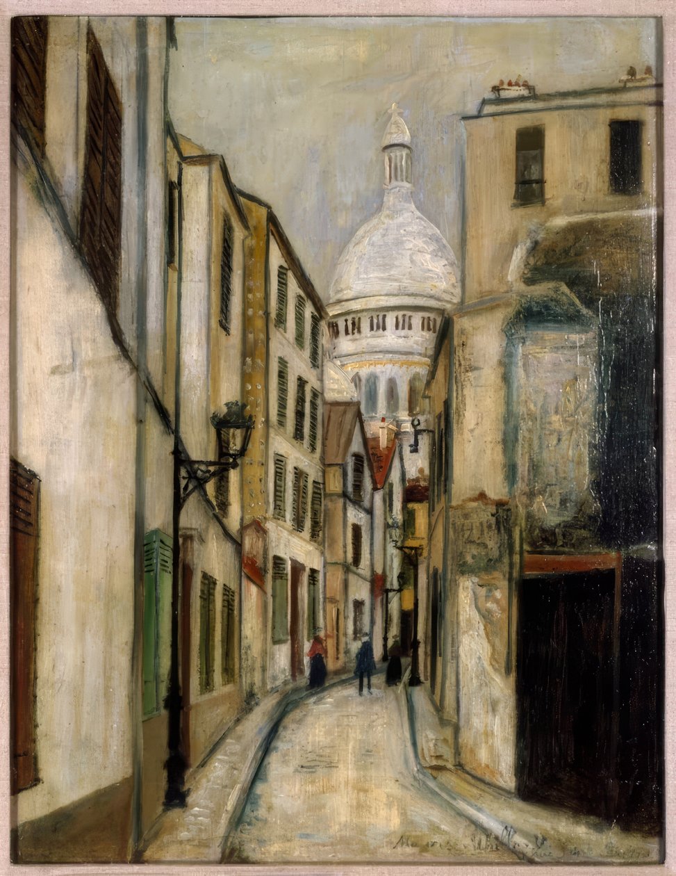 Rue Saint-Rustique door Maurice Utrillo