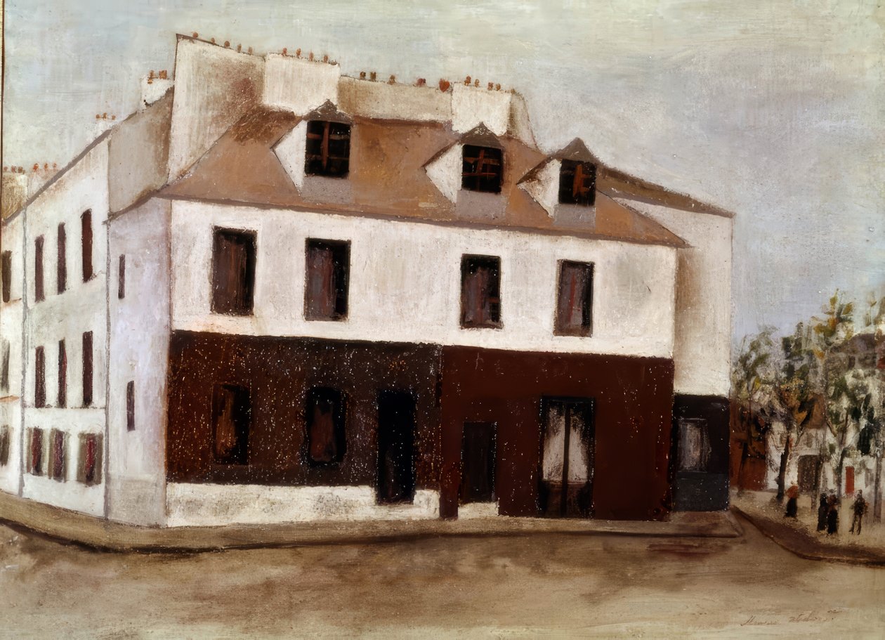 Rue Sainte-Eleuthère door Maurice Utrillo