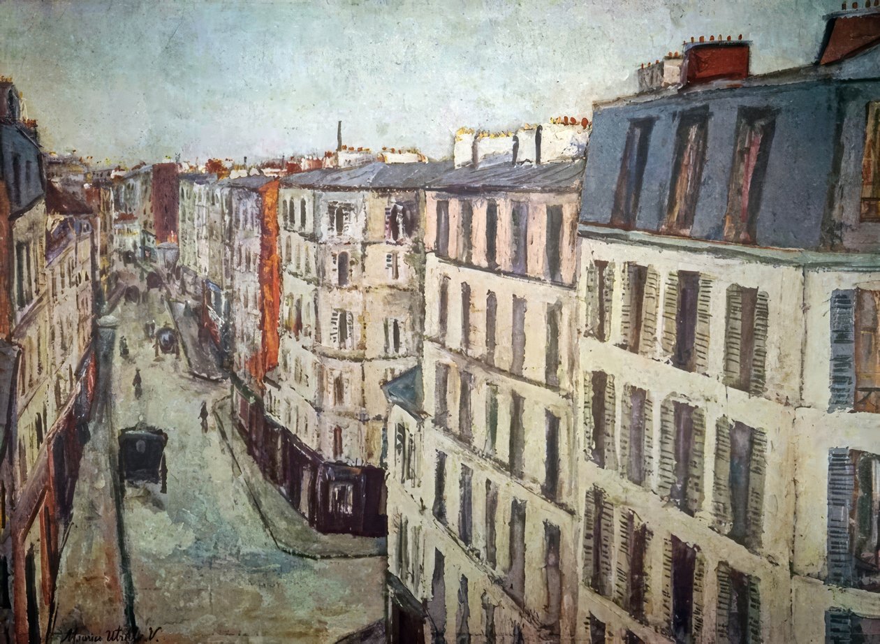 Rue de la Jonquière door Maurice Utrillo