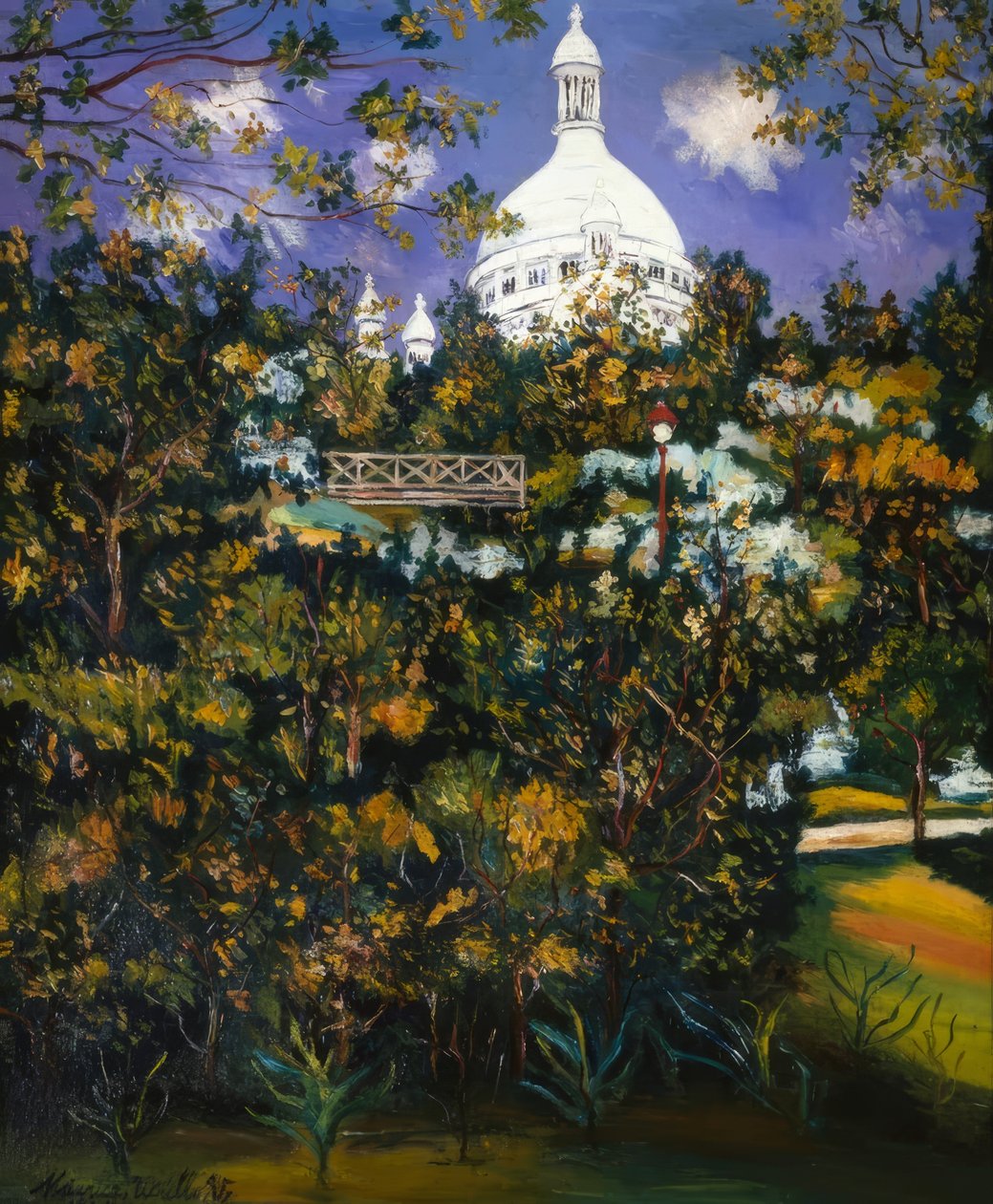 Sacré-Coeur van Montmartre door Maurice Utrillo