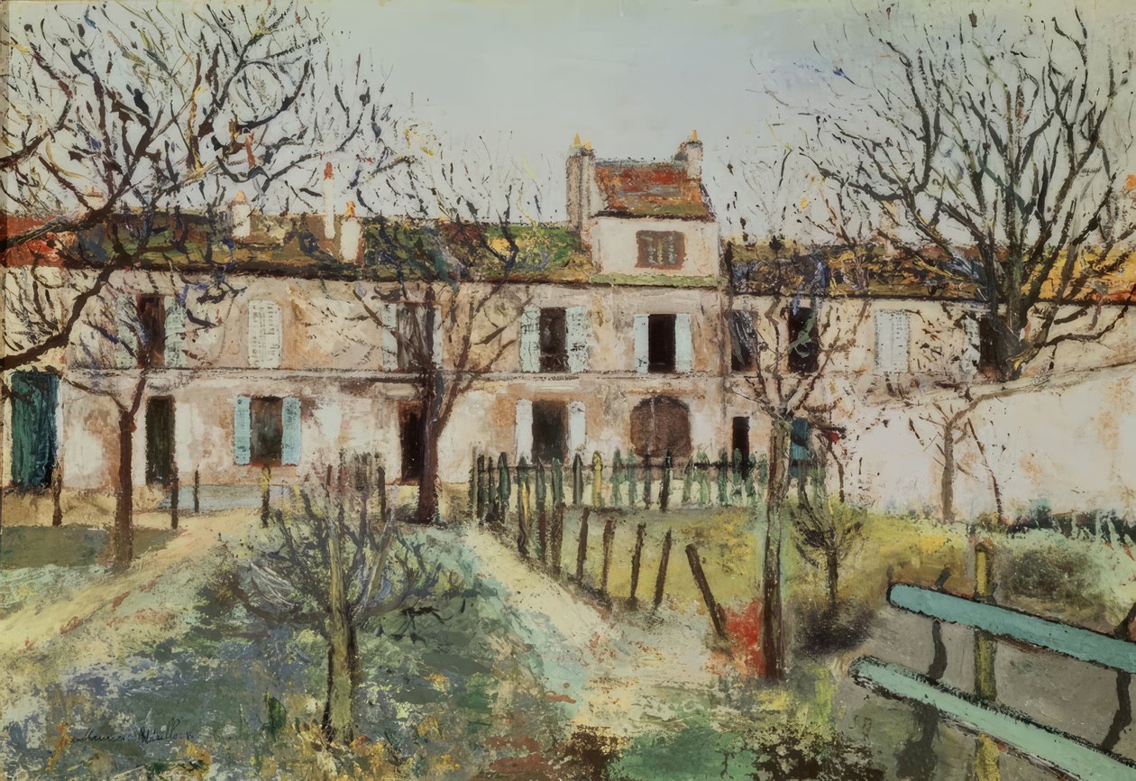 De tuin van Montmagny  door Maurice Utrillo