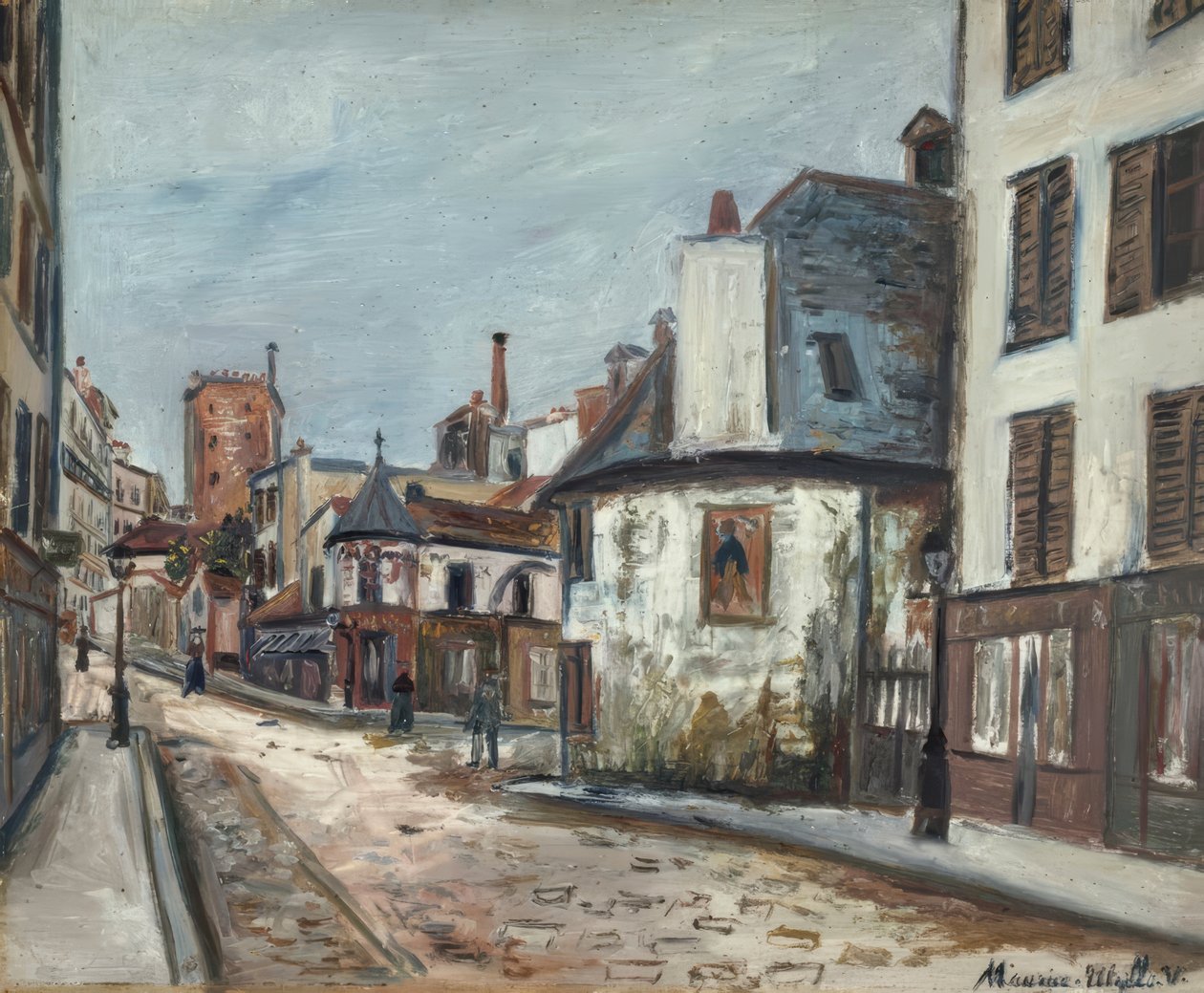 De taverne "La Belle Gabrielle" door Maurice Utrillo