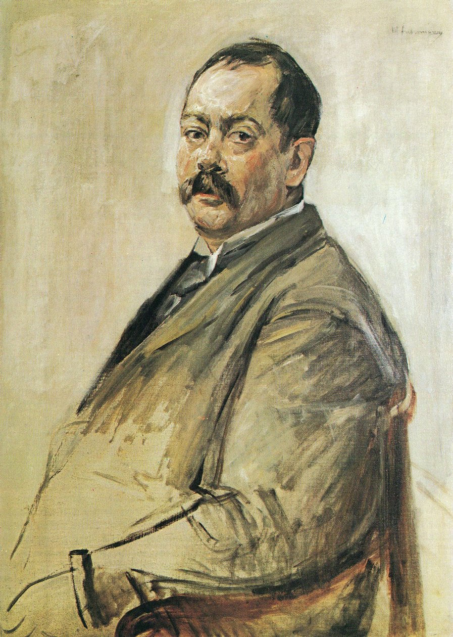Portret van de schilder Lovis Corinth door Max Liebermann