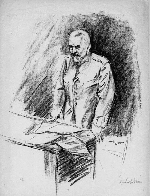 Rijkskanselier von Bethmann Hollweg door Max Liebermann