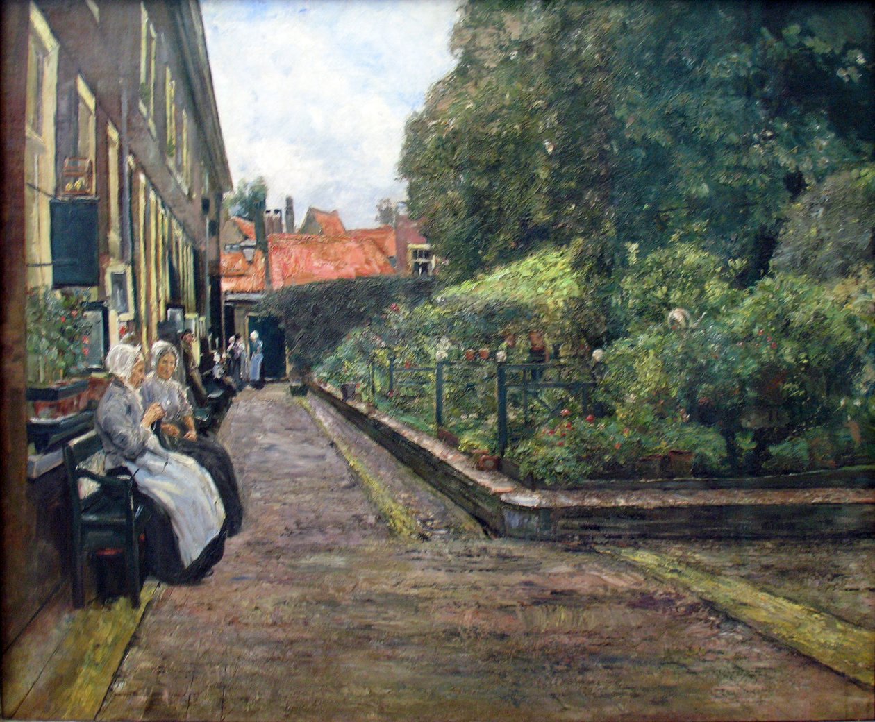 Stevenstift in Leiden door Max Liebermann