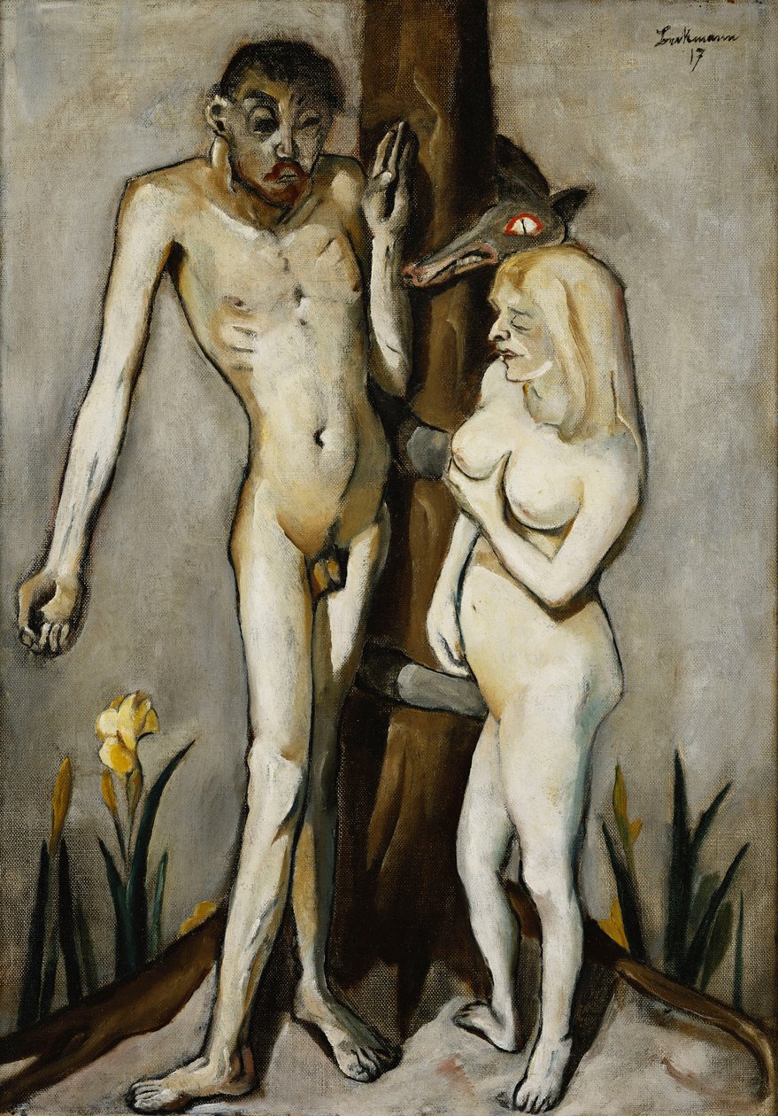 Adam en Eva door Max Beckmann