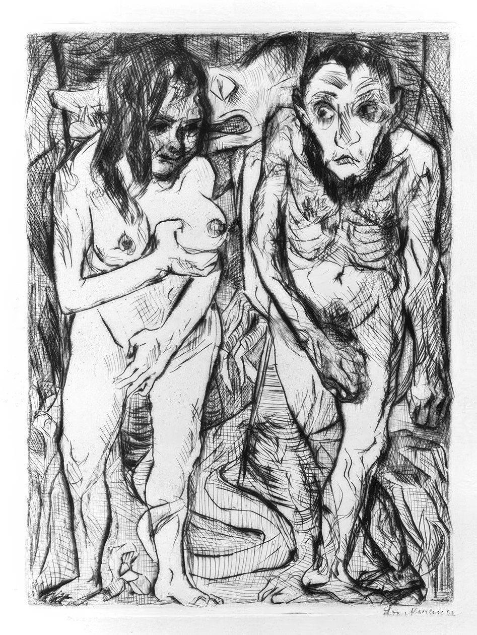Adam en Eva door Max Beckmann