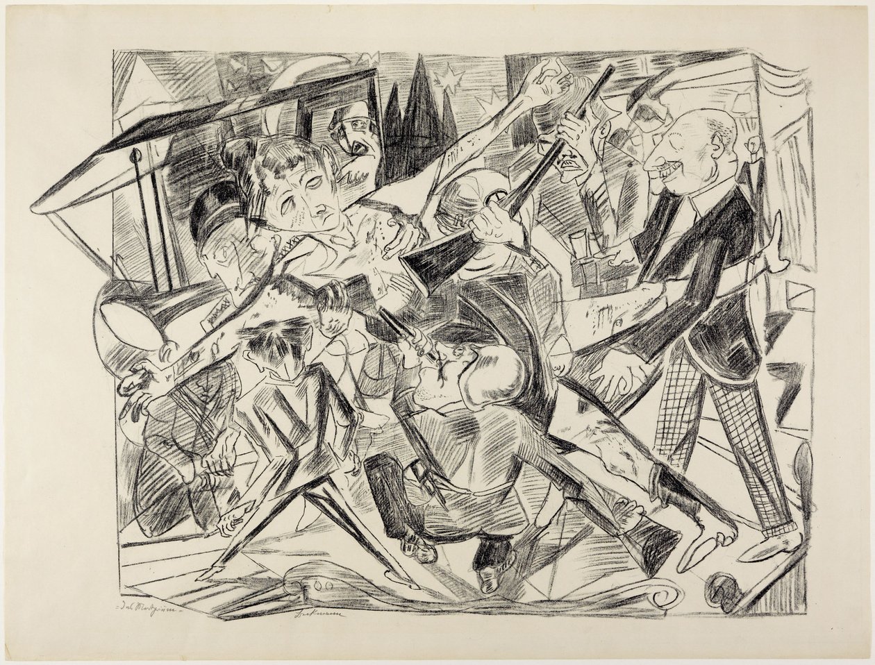 Het martelaarschap door Max Beckmann
