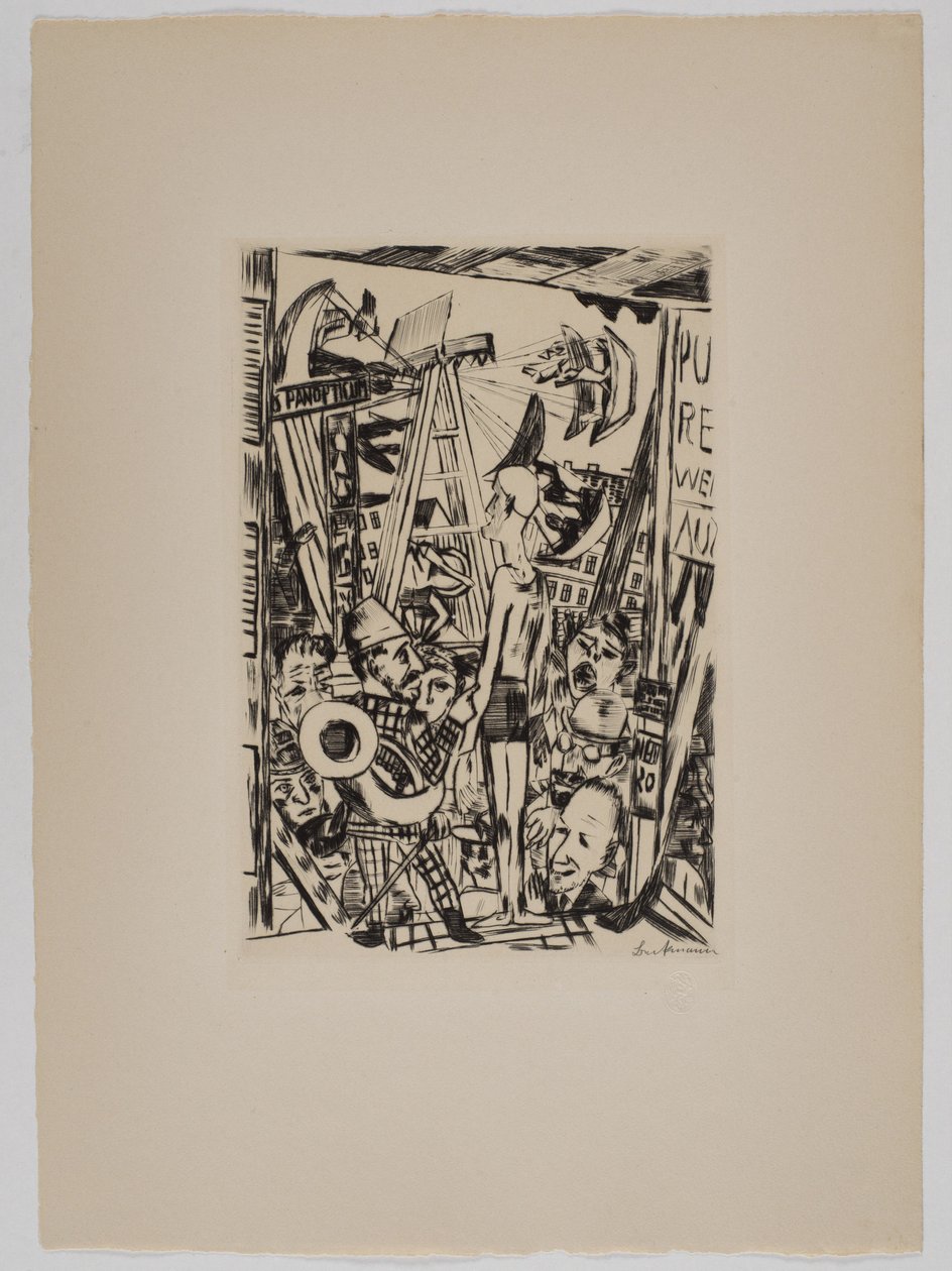 De grote man door Max Beckmann